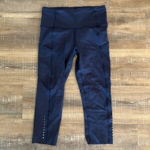 Lululemon fast and free crop sz 6